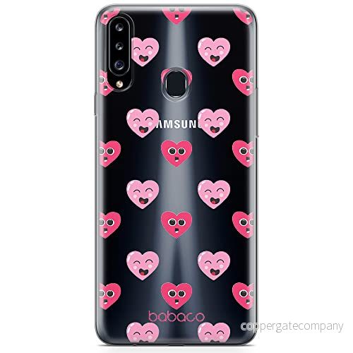 ERT GROUP mobiltelefonfodral för Samsung A20S originalt och officiellt licensierat Babaco mönster Hearts 006 optimalt anpassad till formen på mobiltelefonen, gedeeltelijk transparant 5904805020148