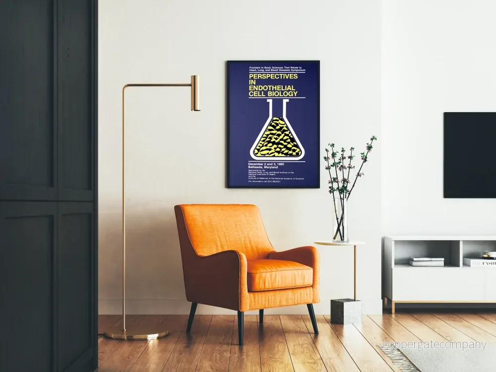 Vintageposter Perspektiv inom endotelcellbiologi - Vetenskaplig väggdekoration - Bild 2