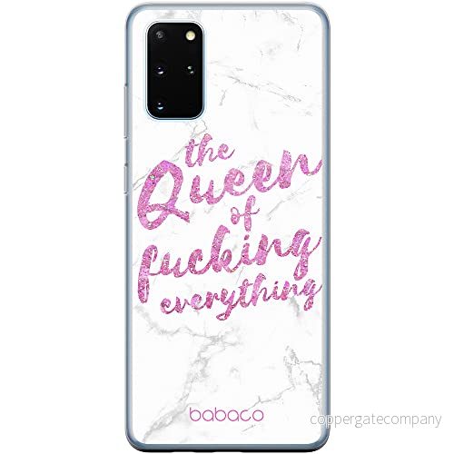 ERT GROUP mobiltelefonfodral för Samsung S20 PLUS / S11 originalt och officiellt licensierat Babaco mönster Queen 003 Vit anpassad till formen på mobiltelefonen, fodral tillverkad av TPU plast 5904805395949