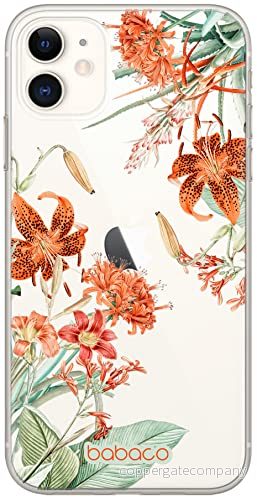ERT GROUP mobiltelefonfodral för Iphone 11 originalt och officiellt licensierat Babaco mönster Flowers 057 optimalt anpassad till formen på mobiltelefonen, gedeeltelijk transparant 5905131363251