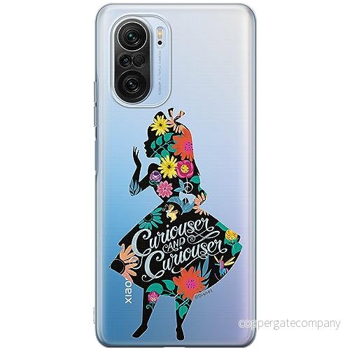 ERT GROUP mobiltelefonfodral för Xiaomi MI 11i/ REDMI K40/K40 PRO/POCO F3/ F3 PRO originalt och officiellt licensierat Disney mönster Alice 002, gedeeltelijk transparant 5905511890971