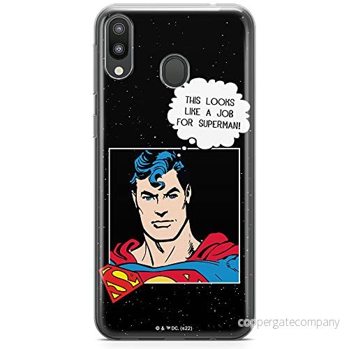 ERT GROUP mobiltelefonfodral för Samsung M20 originalt och officiellt licensierat DC mönster Superman 037 optimalt anpassad till formen på mobiltelefonen, fodral tillverkad av TPU plast 5905131571595
