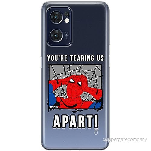 ERT GROUP mobiltelefonfodral för Oppo RENO 7 5G originalt och officiellt licensierat Marvel mönster Spider Man 035 optimalt anpassad till formen på mobiltelefonen, gedeeltelijk transparant 5905795011710