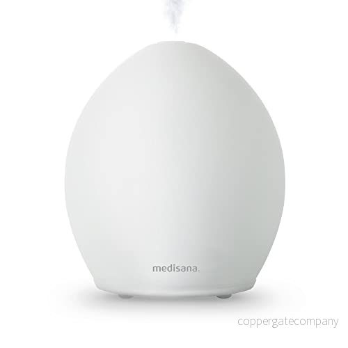 medisana AD 635 Aromadiffusor Mjölkglas Rumsfräschare Luftfräschare Doftlampa med timer Rumsdoft elektrisk Eteriska oljor doftoljor Wellness ljus i 6 färger 100 ml 4015588600852