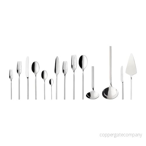 Villeroy och Boch NewWave bestick för upp till 12 personer, 113 delar, rostfritt stål 4003683374952