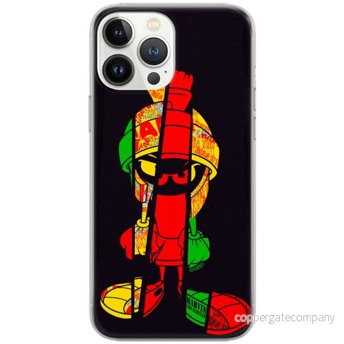 ERT GROUP mobiltelefonfodral för Huawei P30 Lite originalt och officiellt licensierat Looney Tunes mönster Marvin 003 Vit anpassad till formen på mobiltelefonen, fodral tillverkad av TPU plast 5902980456264
