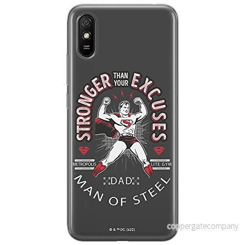 ERT GROUP mobiltelefonfodral för Xiaomi REDMI 9A originalt och officiellt licensierat DC mönster Superman 025 optimalt anpassad till formen på mobiltelefonen, fodral tillverkad av TPU plast 5905131565617