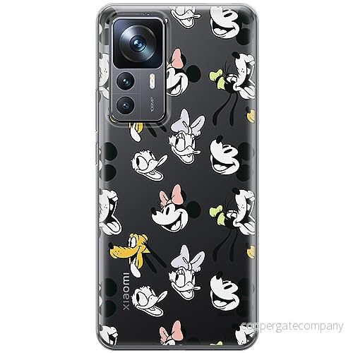 ERT GROUP mobiltelefonfodral för Xiaomi 12T/ 12T pro/ K50 Ultra originalt och officiellt licensierat Disney mönster Friends 005 anpassad till formen på mobiltelefonen, gedeeltelijk transparant 5905511992637