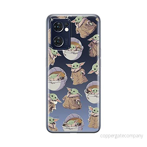 ERT GROUP mobiltelefonfodral för Oppo RENO 7 5G originalt och officiellt licensierat Star Wars mönster Baby Yoda 028 optimalt anpassad till formen på mobiltelefonen, gedeeltelijk transparant 5905511314651