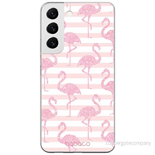 ERT GROUP mobiltelefonfodral för Samsung S22 originalt och officiellt licensierat Babaco mönster Flamingo 001 optimalt anpassad till formen på mobiltelefonen, fodral tillverkad av TPU plast 5904805303630