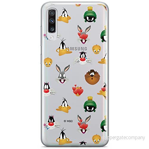 ERT GROUP mobiltelefonfodral för Samsung A70 originalt och officiellt licensierat Looney Tunes mönster 007 optimalt anpassad till formen på mobiltelefonen, gedeeltelijk transparant 5902980472950