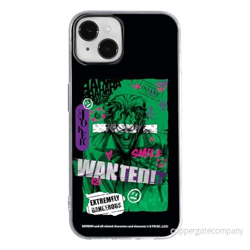 ERT GROUP mobiltelefonfodral för Iphone 14 originalt och officiellt licensierat DC mönster Joker 026 optimalt anpassad till formen på mobiltelefonen, fodral tillverkad av TPU plast 5905795052201