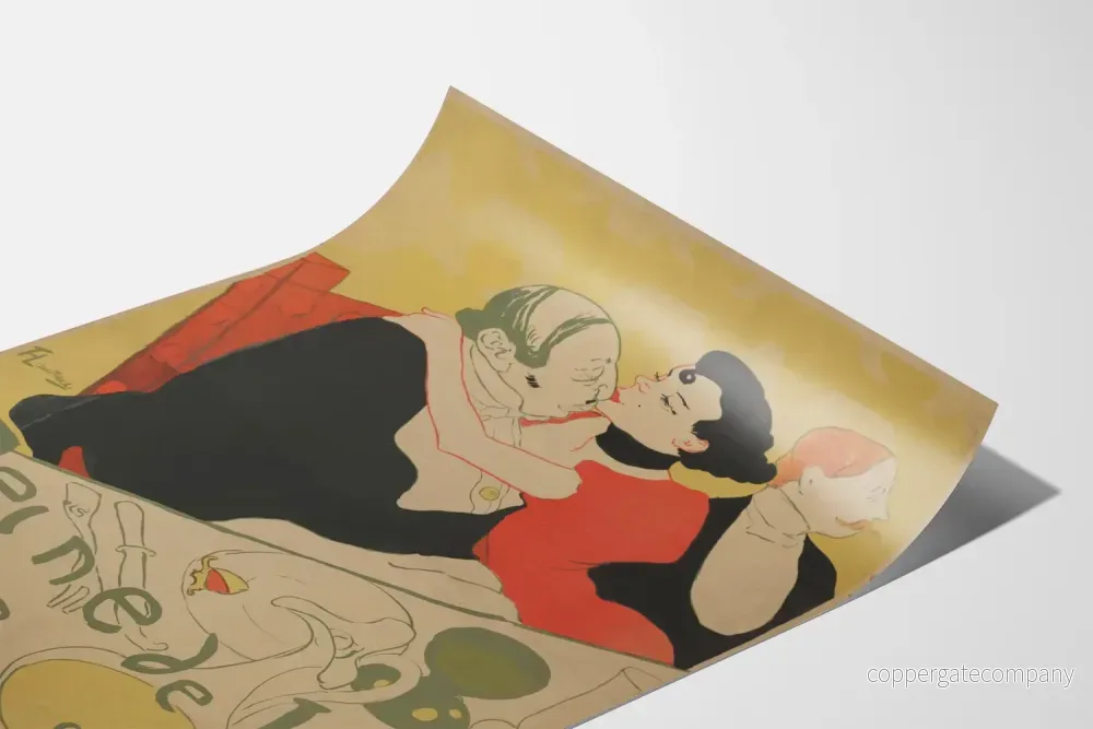 Vintageposter Reine de Joie konstnärlig väggdekoration - Bild 3