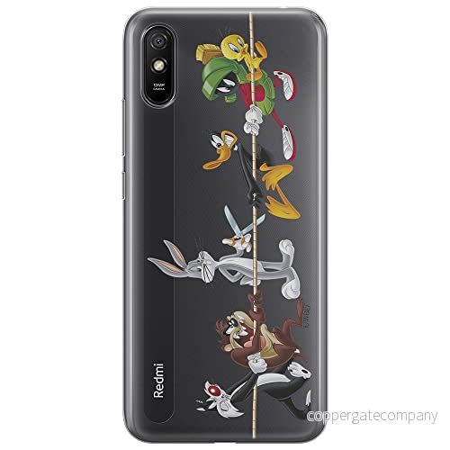 ERT GROUP mobiltelefonfodral för Xiaomi REDMI 9A originalt och officiellt licensierat Looney Tunes mönster 009 Vit optimalt anpassad till formen på mobiltelefonen, gedeeltelijk transparant 5903040295793
