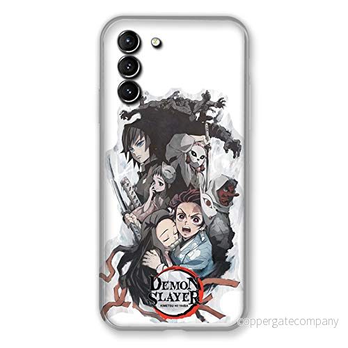 Fodral för Samsung Galaxy S21 Plus Manga Demon Slayer vit 3614848041087