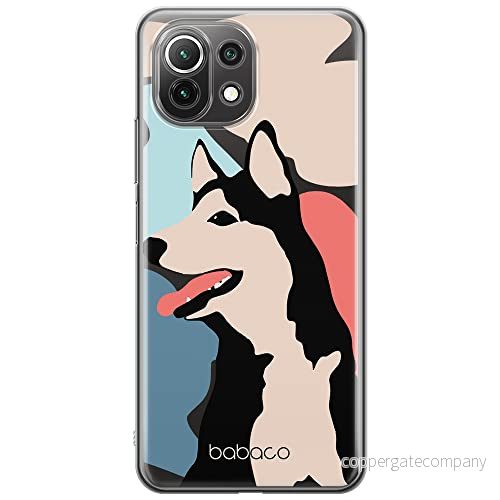 ERT GROUP mobiltelefonfodral för Xiaomi 11 LITE 4G/5G originalt och officiellt licensierat Babaco mönster Dogs 001, gedeeltelijk transparant 5905131009661