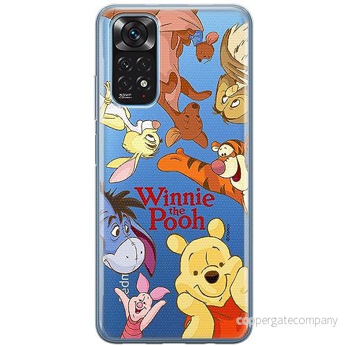 ERT GROUP mobiltelefonfodral för Xiaomi REDMI NOTE 11T/ 11S 5G/ POCO M4 PRO 5G originalt och officiellt licensierat Disney mönster Winnie the Pooh & Friends 046, gedeeltelijk transparant 5905795043971