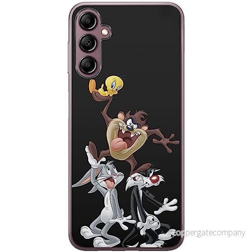 ERT GROUP mobiltelefonfodral för Samsung A14 4G/5G originalt och officiellt licensierat Looney Tunes mönster 001 optimalt anpassad till formen på mobiltelefonen, fodral tillverkad av TPU plast 5905511836795