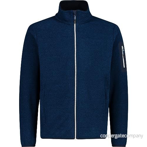 CMP Knit Tech jacka för män, Petrol, 60 8058949440205