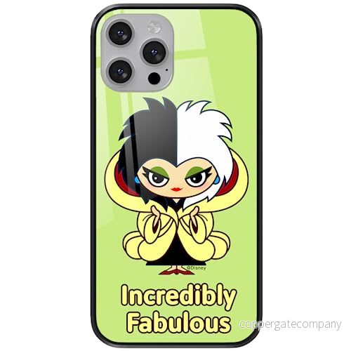 ERT GROUP mobiltelefonfodral för Apple Iphone 13 PRO originalt och officiellt licensierat Disney mönster Cruella 006 tillverkad av härdat glas, skyddsfodral 5905131491091