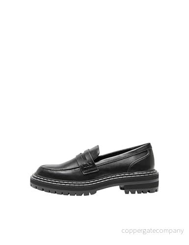ONLY Dam Onlbeth-3 Pu Loafer-Noos tofflor - Svart - 41 EU 5715310062192