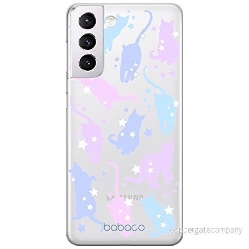 ERT GROUP mobiltelefonfodral för Samsung S21 originalt och officiellt licensierat Babaco mönster Cats 016 optimalt anpassad till formen på mobiltelefonen, gedeeltelijk transparant 5905131104236