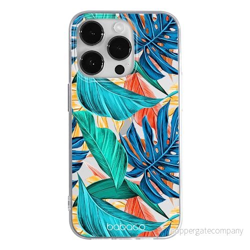 ERT GROUP mobiltelefonfodral för Apple Iphone 14 PRO MAX originalt och officiellt licensierat Babaco mönster Plants 005 optimalt anpassad till formen på mobiltelefonen, gedeeltelijk transparant 5905131931467
