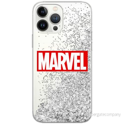 ERT GROUP mobiltelefonfodral för Apple Iphone 13 PRO originalt och officiellt licensierat Marvel mönster 006 Vit optimalt anpassad till formen på mobiltelefonen, med glitter overflow effekt 5904805762017