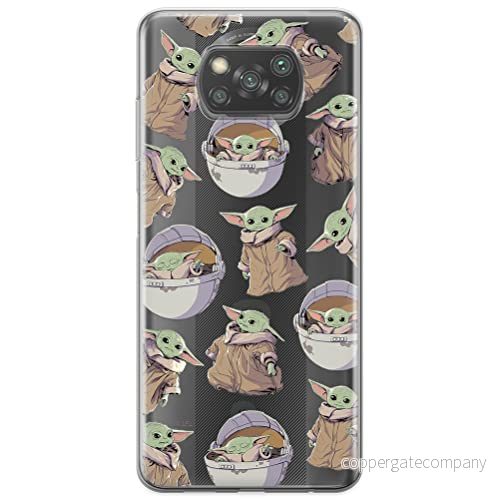 ERT GROUP mobiltelefonfodral för Xiaomi POCOPHONE X3 originalt och officiellt licensierat Star Wars mönster Baby Yoda 028 optimalt anpassad till formen på mobiltelefonen, gedeeltelijk transparant 5904805093821