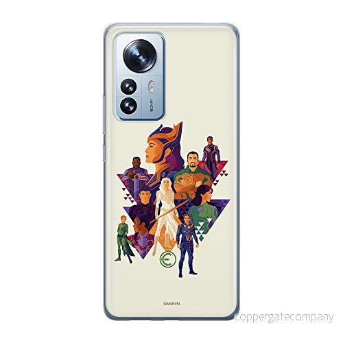 ERT GROUP mobiltelefonfodral för Xiaomi 12 / 12X originalt och officiellt licensierat Marvel mönster Eternals 007 optimalt anpassad till formen på mobiltelefonen, fodral tillverkad av TPU plast 5905511487652
