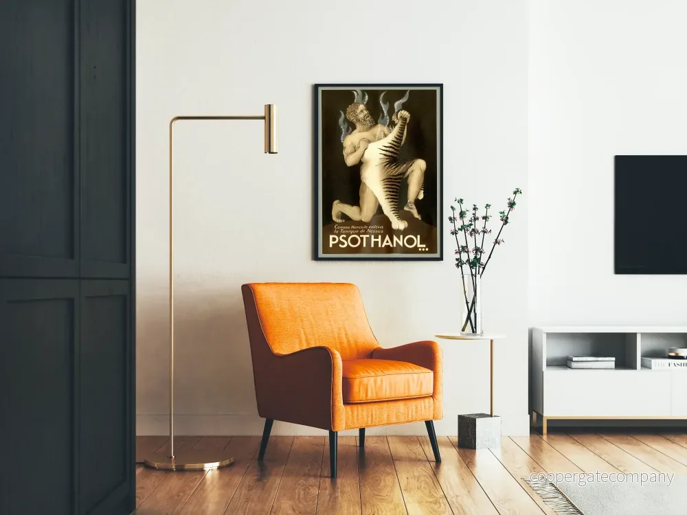 Vintageposter Psothanol - Antik medicin väggdekoration - Bild 2