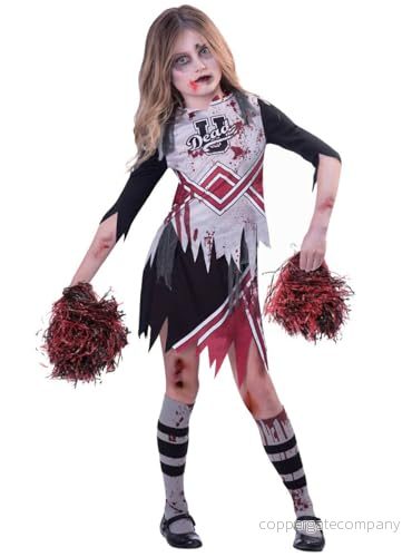 amscan 9902693 Childs zombie Cheerleader maskeraddräkt halloweendräkt gymnasiekläder (11 12 år) 13051780647