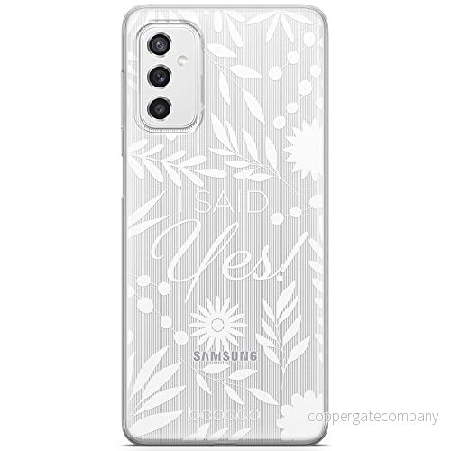 ERT GROUP mobiltelefonfodral för Samsung M52 5G originalt och officiellt licensierat Babaco mönster I said Yes! 002 Vit optimalt anpassad till formen på mobiltelefonen, gedeeltelijk transparant 5904805774263