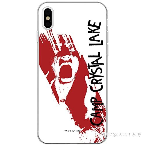 ERT GROUP mobiltelefonfodral för Iphone XS Max originalt och officiellt licensierat Horror mönster Friday the 13th 010 optimalt anpassad till formen på mobiltelefonen, fodral tillverkad av TPU plast 5905511102210