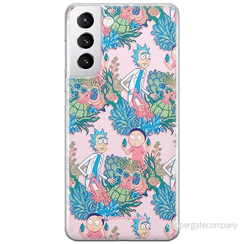 ERT GROUP mobiltelefonfodral för Samsung S21 originalt och officiellt licensierat Rick and Morty mönster & 021 anpassad till formen på mobiltelefonen, fodral tillverkad av TPU plast 5905511142834