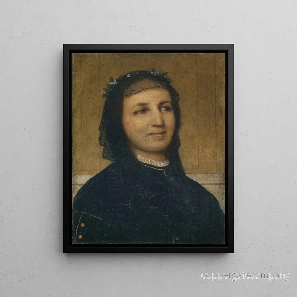 Målning av porträtt av Margaretha Antoinette Mühly-Schermar – Arnold Böcklin | Konsttryck Målning av porträtt av Margaretha Antoinette Mühly-Schermar – Arnold Böcklin | Konsttryck