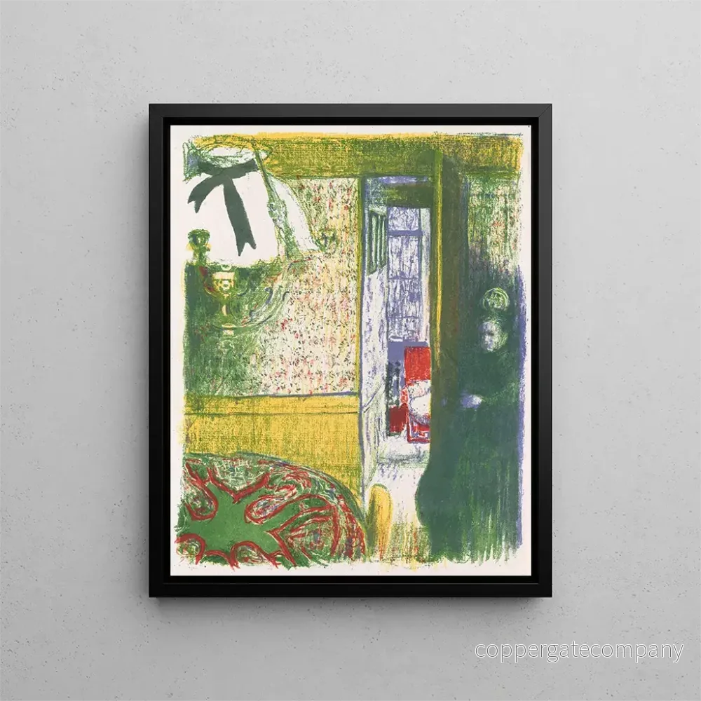 Målning inomhus, hängande – Édouard Vuillard | Konsttryck Målning inomhus, hängande – Édouard Vuillard | Konsttryck