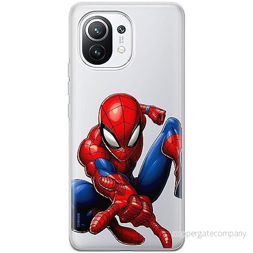 ERT GROUP mobiltelefonfodral för Xiaomi 11 originalt och officiellt licensierat Marvel mönster Spider Man 040 optimalt anpassad till formen på mobiltelefonen, gedeeltelijk transparant 5905795015275