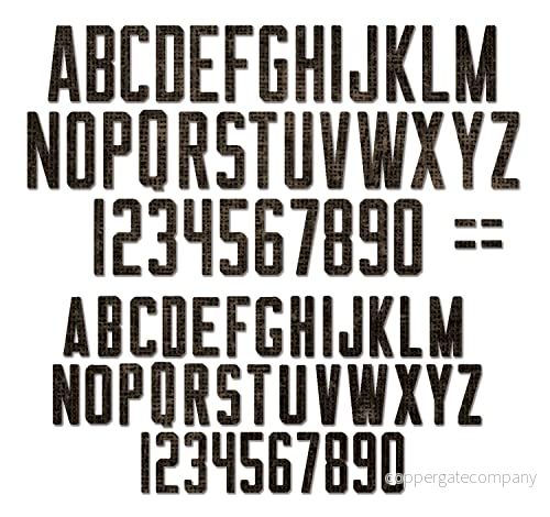 Thinlits Die Set 73PK alfanumerisk teori av Tim Holtz 630454280170