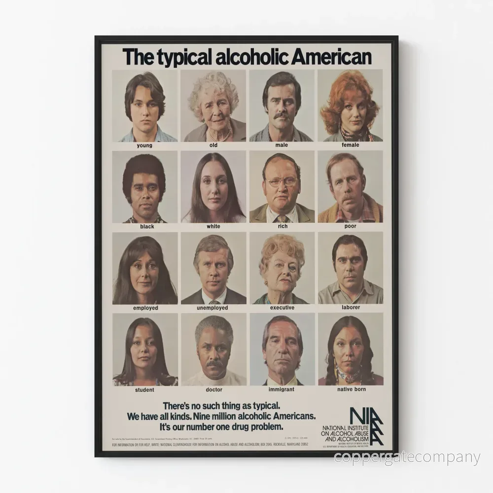 Informationsposter: Den typiska profilen för den amerikanske alkoholisten Informationsposter: Den typiska profilen för den amerikanske alkoholisten