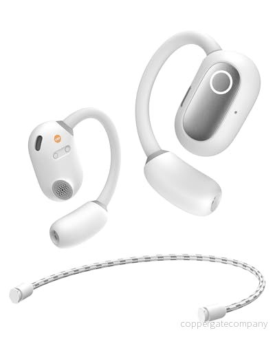 Baseus Eli Sport 1 Open Ear hörlurar Bluetooth, direktionell akustik, tryckfull bas, ultralätt, IPX4 vattentät, ENC mikrofoner, trådlösa Bluetooth 5.3 för löpning, träning, fitness 850060076251