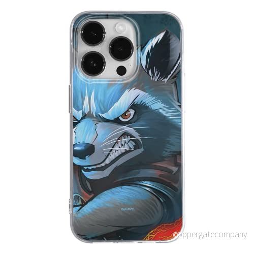 ERT GROUP mobiltelefonfodral för Apple Iphone 14 PRO MAX originalt och officiellt licensierat Marvel mönster Rocket 005 optimalt anpassad till formen på mobiltelefonen, fodral tillverkad av TPU plast 5905131944153