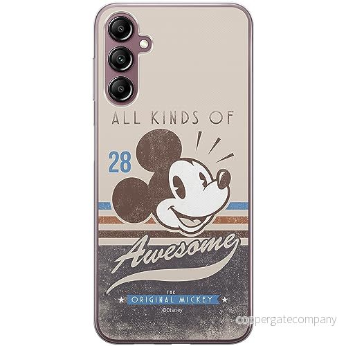 ERT GROUP mobiltelefonfodral för Samsung A14 4G/5G originalt och officiellt licensierat Disney mönster Mickey 009 optimalt anpassad till formen på mobiltelefonen, fodral tillverkad av TPU plast 5905511818166