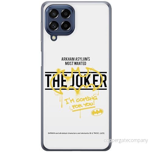 ERT GROUP mobiltelefonfodral för Samsung M33 5G originalt och officiellt licensierat DC mönster Batman & Joker 006 optimalt anpassad till formen på mobiltelefonen, fodral tillverkad av TPU plast 5905795060602