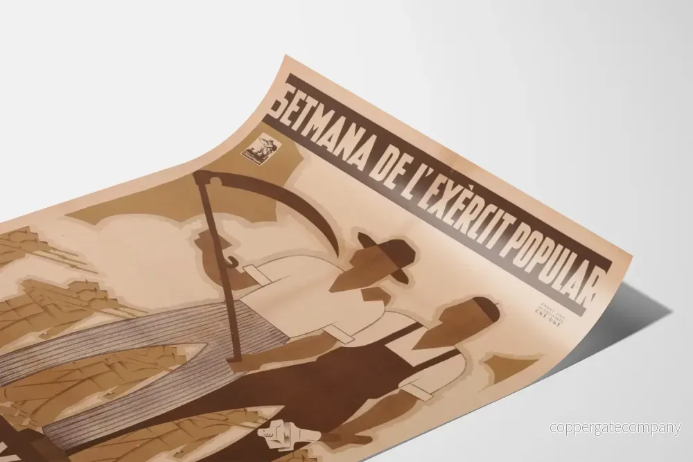 Vintageposter Semana de l'Exèrcit Popular Dia de la Joventut - Bild 3