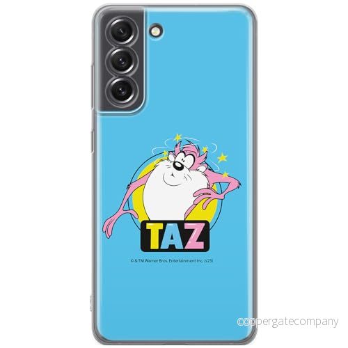 ERT GROUP mobiltelefonfodral för Samsung S21 FE originalt och officiellt licensierat Looney Tunes mönster Tasmanian 007 anpassad till formen på mobiltelefonen, fodral tillverkad av TPU plast 5905795136543