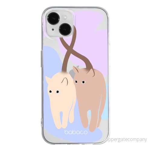 ERT GROUP mobiltelefonfodral för Apple Iphone 14 originalt och officiellt licensierat Babaco mönster Cats 013 optimalt anpassad till formen på mobiltelefonen, gedeeltelijk transparant 5905131885135