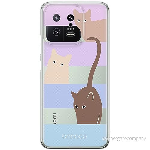 ERT GROUP mobiltelefonfodral för Xiaomi 13 originalt och officiellt licensierat Babaco mönster Cats 014 optimalt anpassad till formen på mobiltelefonen, gedeeltelijk transparant 5905511906986