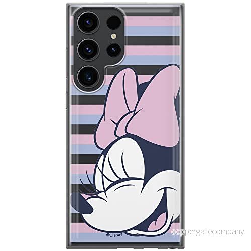 ERT GROUP mobiltelefonfodral för Samsung S23 ULTRA originalt och officiellt licensierat Disney mönster Minnie 022 optimalt anpassad till formen på mobiltelefonen, gedeeltelijk transparant 5905511462581