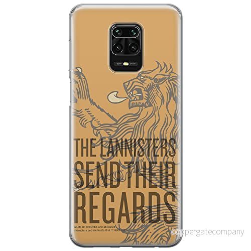 ERT GROUP mobiltelefonfodral för Xiaomi REDMI NOTE 9 PRO/ 9S originalt och officiellt licensierat Game od Thrones mönster of 014, fodral tillverkad av TPU plast 5903932682595